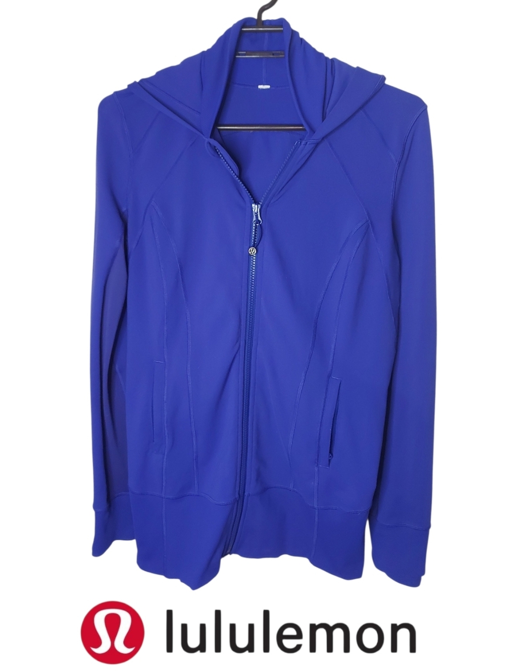 Lululemon Blue Zip Jacket With Hood